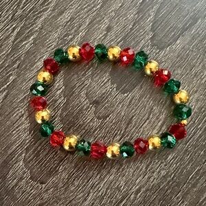 New Xmas Gift Jewelry Bundle: 2 Handmade Holiday Necklaces & 2 Charm Bracelets